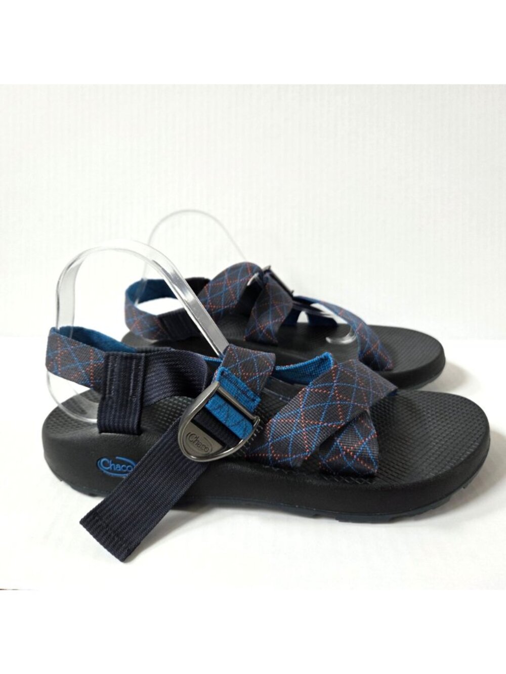 Chaco Sandals Mens 12 Mega Z Classic Rhombus Blue Hiking J105749 - Picture 5 of 10